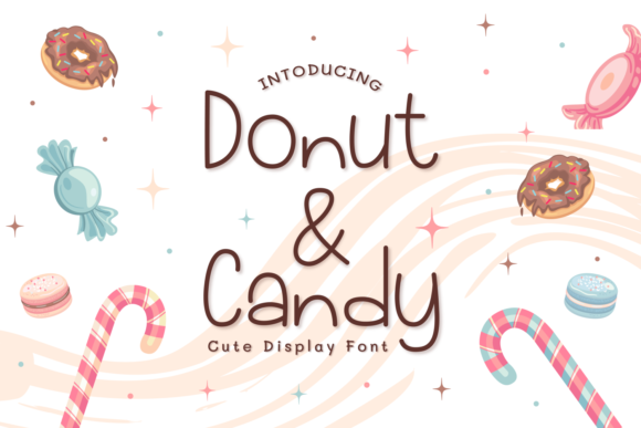 Donut & Candy Font Poster 1