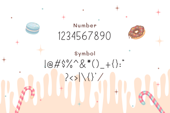 Donut & Candy Font Poster 5