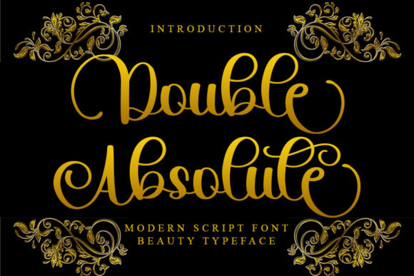 Double Absolute Font Poster 1