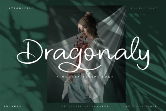 Dragonaly Font Dragonaly Font Poster 1