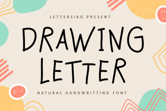Drawing Letter Font Poster 1