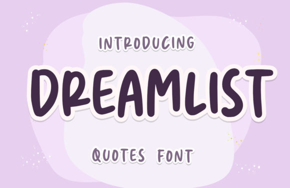 Dreamlist Font Poster 1