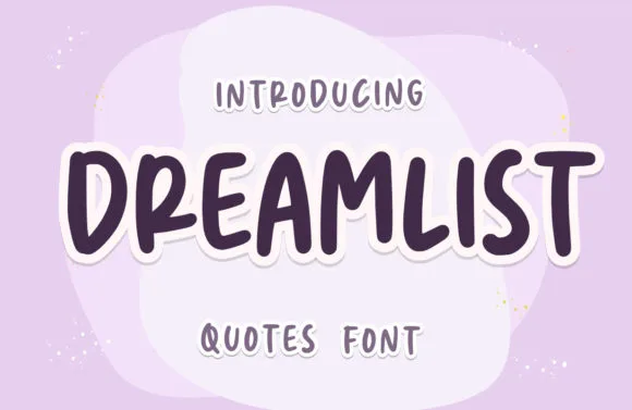 Dreamlist Font Dreamlist Font Poster 1
