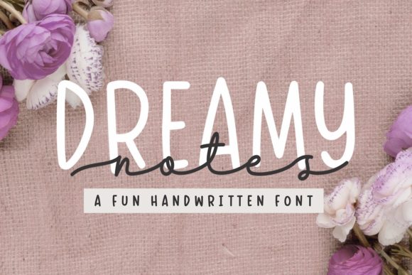 Dreamy Notes Duo Font Poster 1