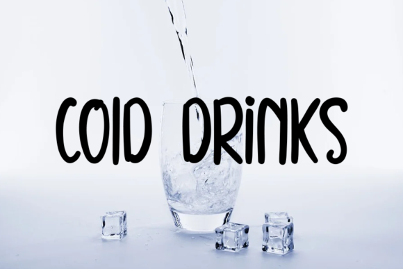 Drink Milk Coffee Font Poster 3