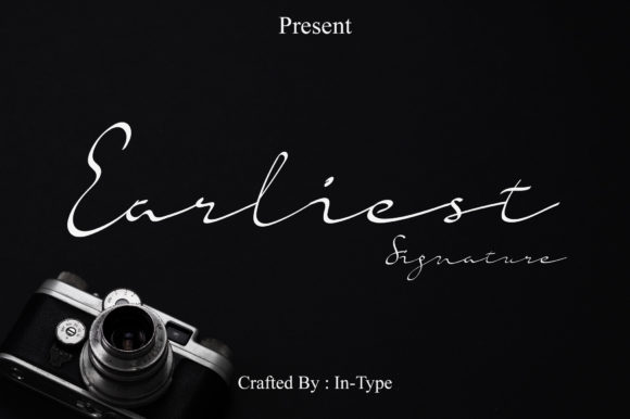 Earliest Signature Font Poster 1