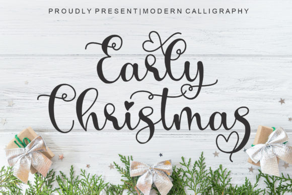 Early Christmas Font Poster 1