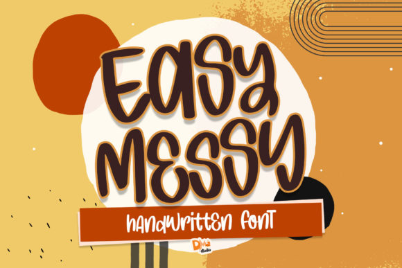 Easy Messy Font Poster 1