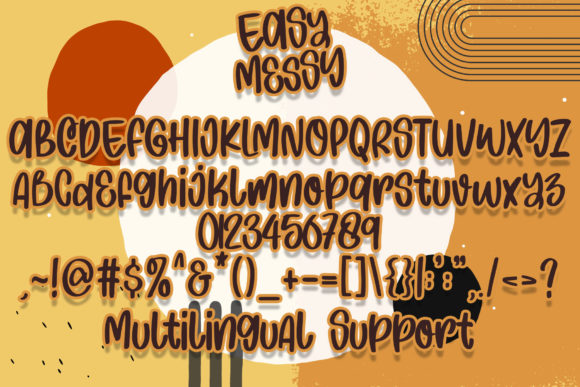 Easy Messy Font Poster 4