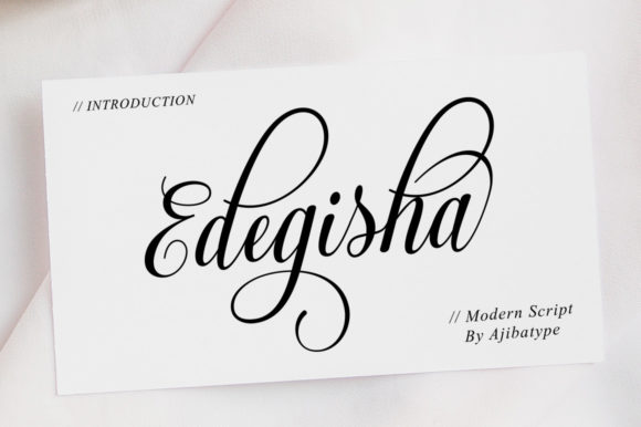 Edegisha Script Font Poster 1