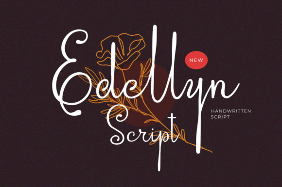 Edellyn Script Font Poster 1