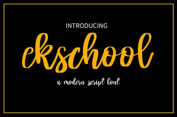 Ekschool Font Poster 1