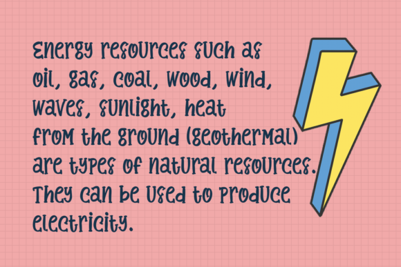 Electricity Generation Font Poster 3