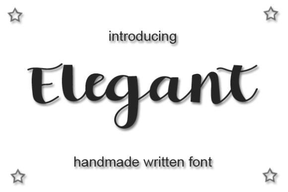 Elegant Font Poster 1