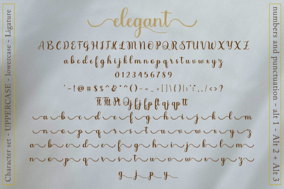 Elegant Font Poster 3