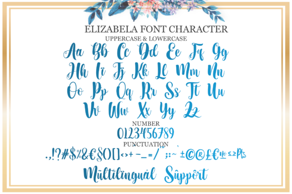Elizabella Font Poster 8