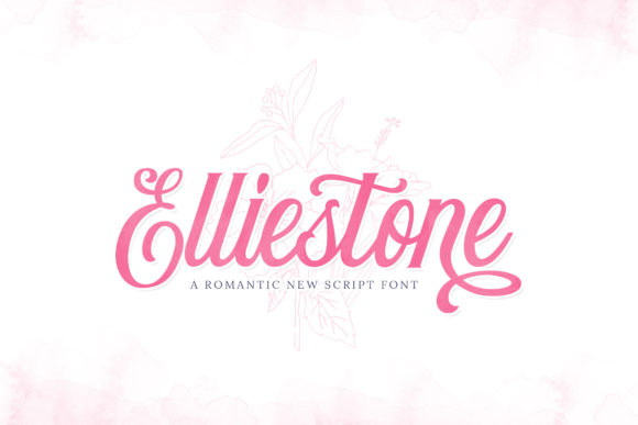 Elliestone Script Font Poster 1