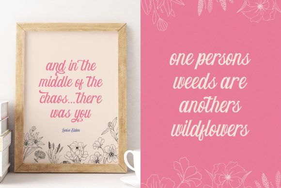Elliestone Script Font Poster 2