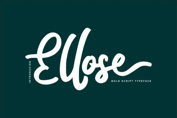 Ellose Font Ellose Font Poster 1