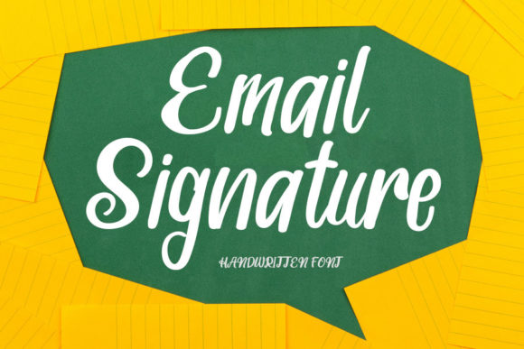 Email Signature Font Poster 1