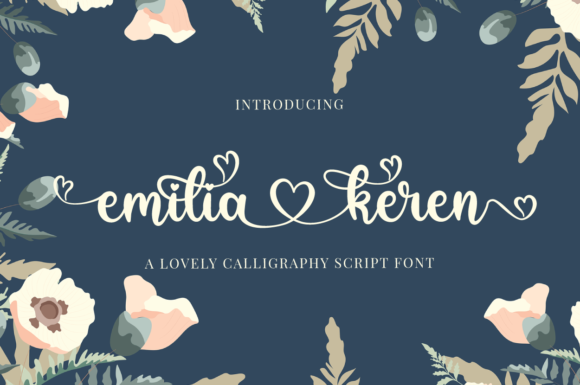 Emilia Keren Font Emilia Keren Font Poster 1