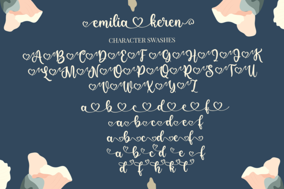 Emilia Keren Font Poster 9