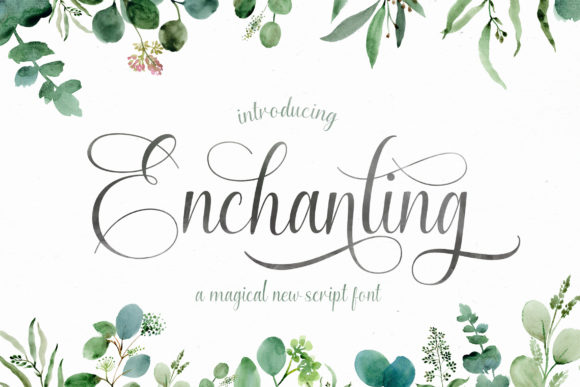 Enchanting Script Font Poster 1