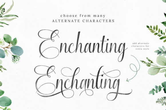 Enchanting Script Font Poster 5