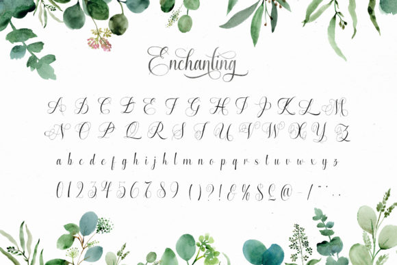 Enchanting Script Font Poster 7