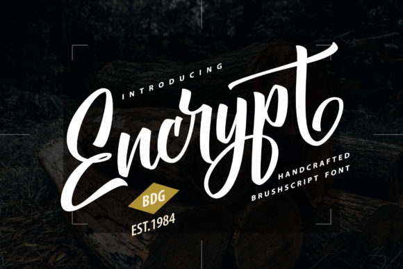 Encrypt Font Poster 1