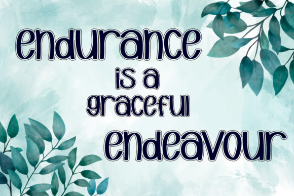 Endeavour Font Poster 5