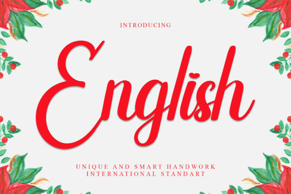 English Font Poster 1