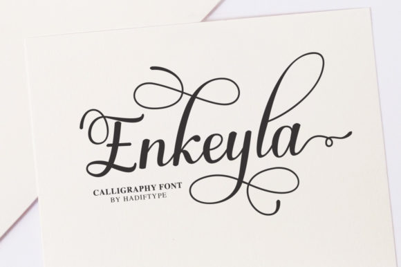 Enkeyla Script Font Poster 1