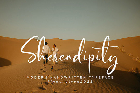 Enternity Sunset Font Poster 2