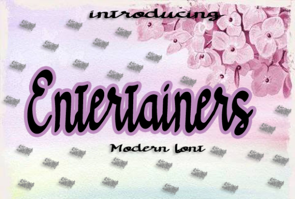 Entertainers Font Poster 1