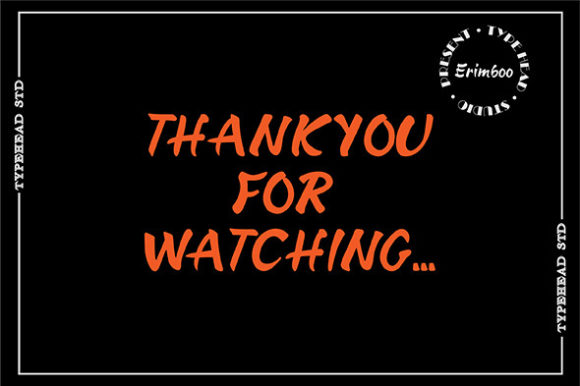 Erimboo Font Poster 9