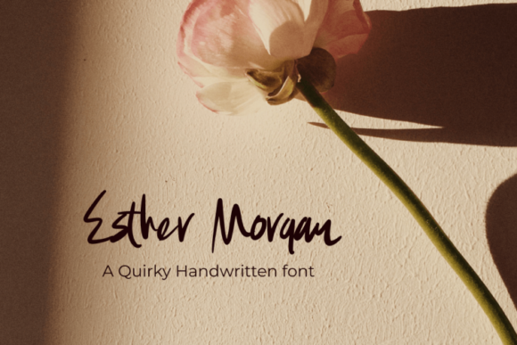 Esther Morgan Font Poster 1