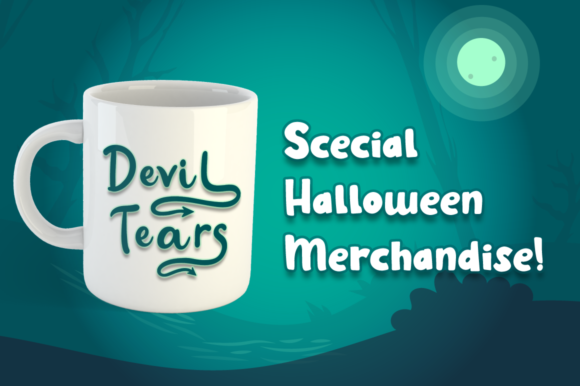 Evil Tail Font Poster 3