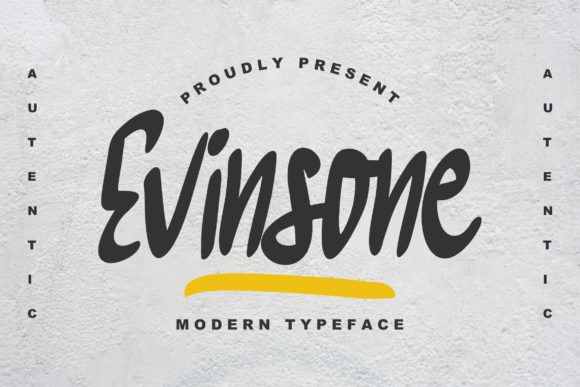 Evinsone Font Poster 1