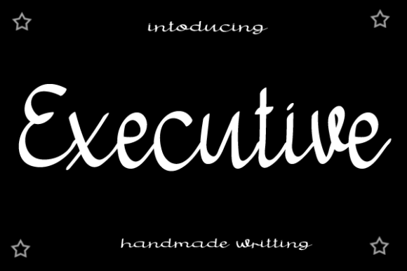 Executive Font Poster 1