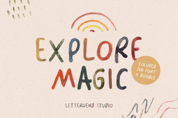 Explore Magic Font Poster 1