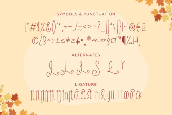 Fall Season Font Poster 3