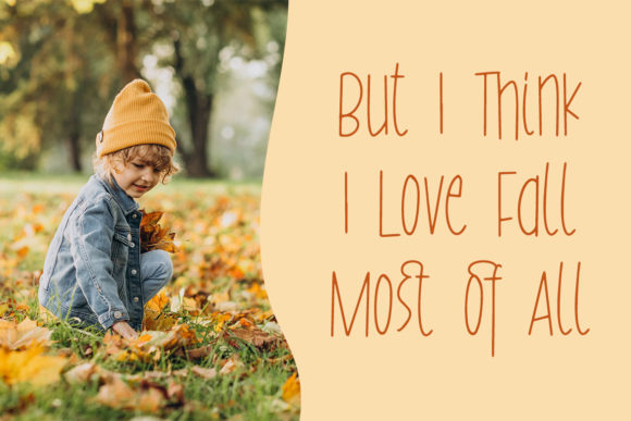 Fall Season Font Poster 6