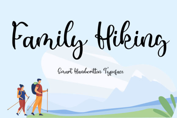 Family Hiking Font Poster 1
