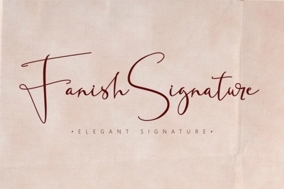 Fanish Signature Font Poster 1