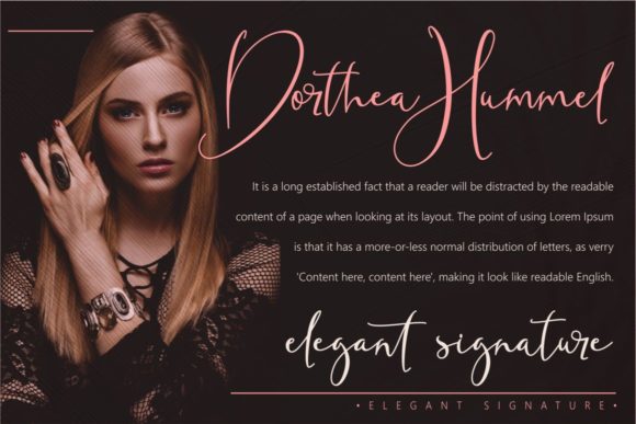 Fanish Signature Font Poster 3