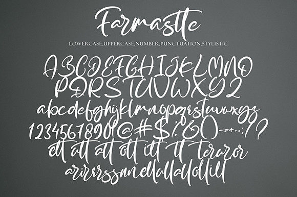 Farmaste Font Poster 9