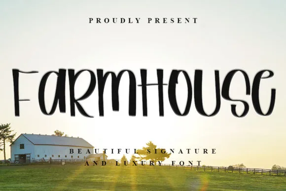 Farmhouse Font Farmhouse Font Poster 1
