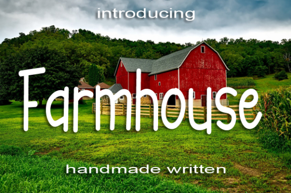 Farmhouse Font Poster 1