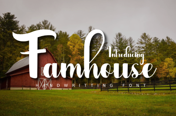 Farmhouse Font Poster 1